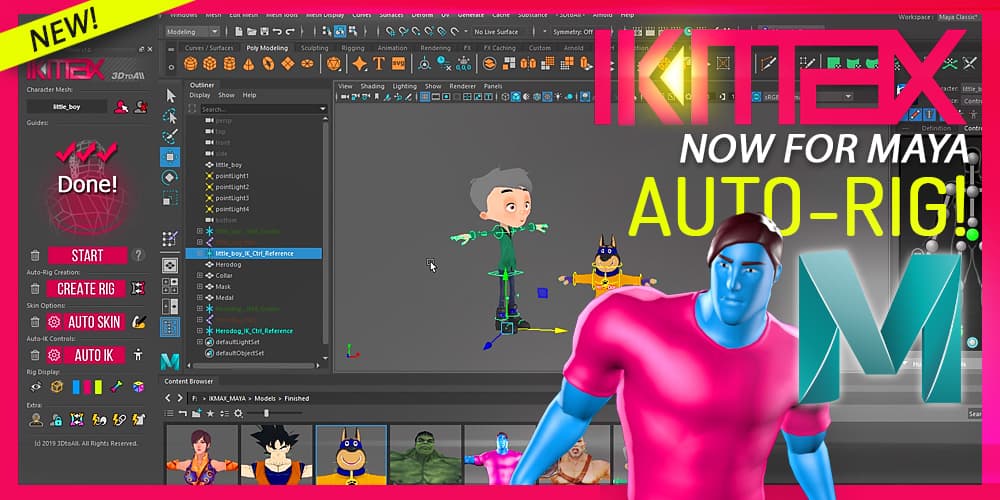 IKMAX now for Maya - Auto-rig