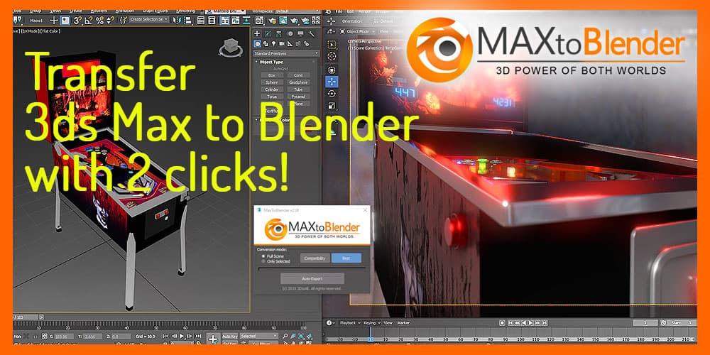 MaxToBlender - Transfer 3ds Max scenes to Blender